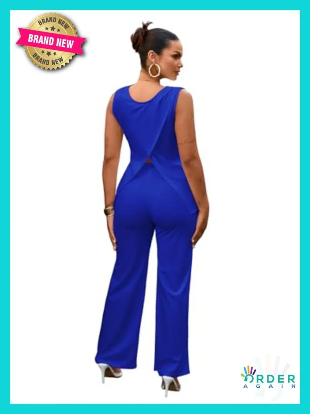 2 Piece Lounge Set Sleeveless Summer Tracksuit Matching Sets with Pockets